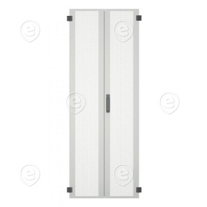 Steel Door Perforated for PRO 42U, 2-Part, Width 600 mm, 3-Pt.-Locking