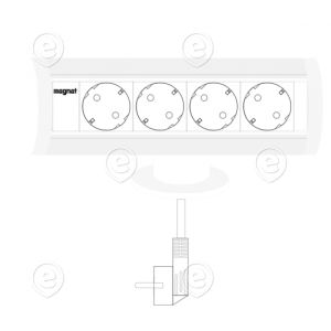 Magnat Tube - 4 moodulile (227mm),  RAL9003 ( valge), pesad valged