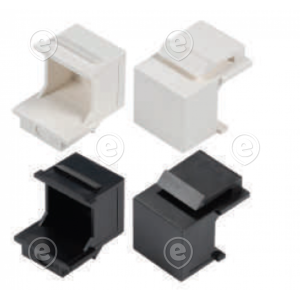 Keystone pesale pimekate 1 x RJ45 , plastik, must 