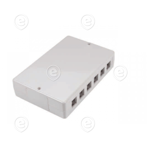 Distribution box up to 12 keystone modules, white