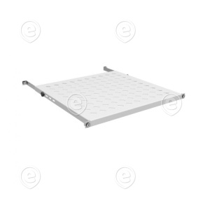 19" 0.5U Shelf, Fixed, MD 350..450 mm, 70 kg, Cabinet Depth 600, RAL9005