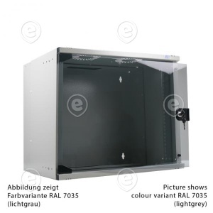 19“ 04U Wall Housing Foldable, Depth 450 mm, 1-Part, Flat Pack, RAL7035