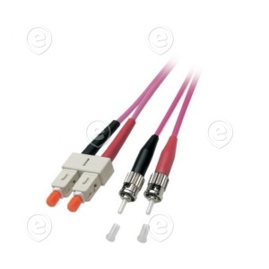 Patchcord MM SC/ST 2x5/125 OM4 0,5M                