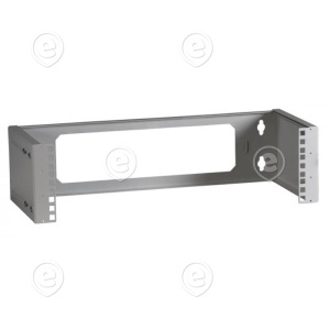 19" 3U Wall Bracket, Depth-Adj., RAL7035 grey