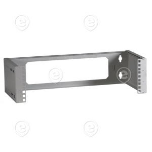 19" 3U Wall Bracket, Depth-Adj., RAL7035 grey