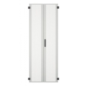 Door for PRO 42U, W=800, Steel perf., 2-Part, TH, RAL7035