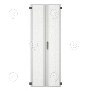 Door for PRO 42U, W=800, Steel perf., 2-Part, TH, RAL7035