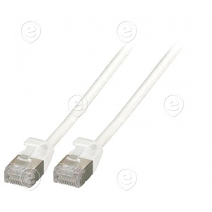 RJ45 Patch cable U/FTP, Cat.6A, Raw cable TPE 4,0mm ultraflex, 0,15m, grey