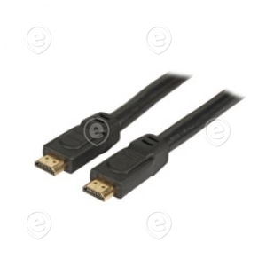 High Speed HDMI Cable with Ethernet, 4K60Hz, A-A M-M, 10m, black