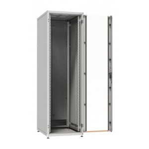 Network Cabinet PRO 47U, 800x800 mm, RAL7035 Front Door Glass 1-p., Back Door Steel 1-p. 2 x l.