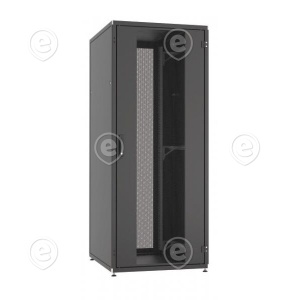 Network Cabinet PRO 47U, 800x1200 mm, RAL9005 Front- / Rear Door 1-Part, Perforated