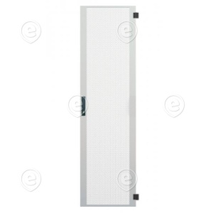 Steel Door Perforated for PRO 42U, 1-Part, Width 800 mm, 3-Pt.-Locking RAL7035