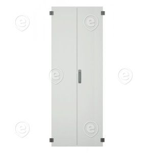 Door for PRO 42U, W=800, Steel, 2-Part, TH RAL7035