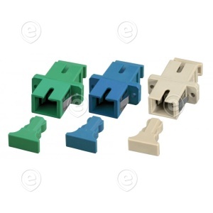 Adapter SC Simplex SM/APC, plastik, keraamiline hülss, värvus sinine                                                                             