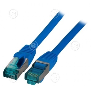 RJ45 Patch cable S/FTP, Cat.6A, LSZH, 3,0M, blue