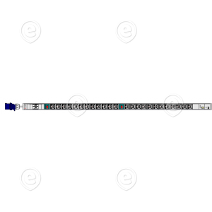 PDU 1x32A (max 7360W), IP + AC meter,  24xC13, length 1291mm, cable H05VVF.3G4,0mm² 3m