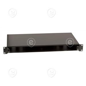 Splicebox slidless unit 1U without front panel, unassem., RAL9005, 1U