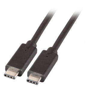 USB3.2 Gen1. 5Gbit 3A Connection Cable C-C, M-M, 0.5m, black, Premium
