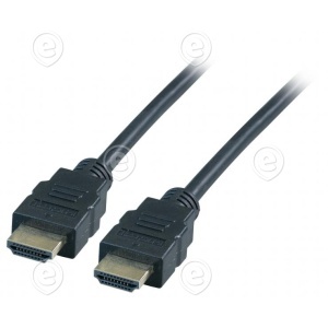 HighSpeed HDMI™ cabele with Ethernet 4K30Hz A-A M-M, 1m, black