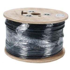 Cat.7 In-/Outdoor cable 1200MHz AWG23 S/FTP, PE jacket, inner Dca, Sw&Or,250m