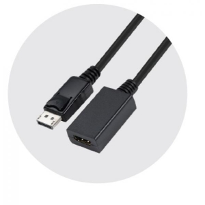 DisplayPort (M) to HDMI-A (F) Adapter Cable 20cm