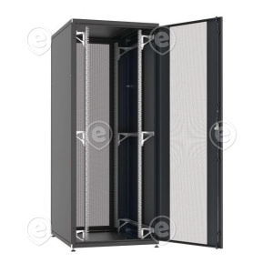 Network Cabinet PRO 42U, 800x1200 mm, RAL9005 Front 1-Part / Rear 2-Part, Perforated