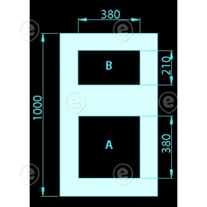 Katuse mooduli plank paneel A ( RAL9005)                                                                                                                  