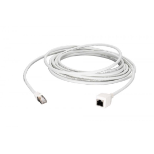RJ45 patch cable extension Cat.6A, S/FTP, AWG26, white 2,0m