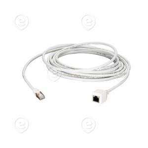 RJ45 patch cable extension Cat.6A, S/FTP, AWG26, white 3,0m