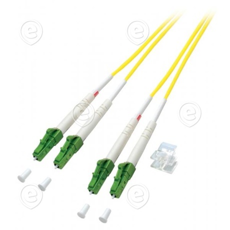 Duplex Jumper LC/APC-LC/APC 9/125µ, OS2,  LSZH, yellow, 2.0mm, 2m