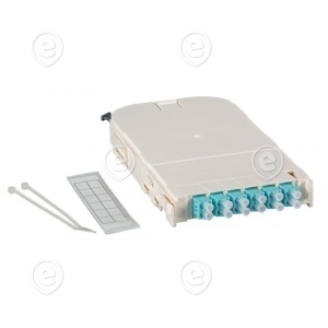 FTTH Module for FTTH-BGT, 12 Port LC with OM3 ceramic adapter