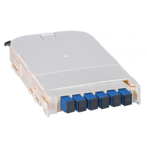 FTTH Module for FTTH-BGT, 6 Port SC with  OS2 ceramic adapter