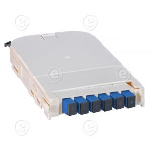 FTTH Module for FTTH-BGT, 6 Port SC with  OS2 ceramic adapter