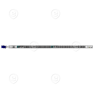 PDU 1x32A (max 7360W), IP + AC meter,  24xC13,/4xC19length 1592mm, cable H05VVF.3G4,0mm² 3m