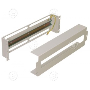 19" 3U Power Distribution/Circuit Braker Housing for 22 Modules 17.5 mm, RAL9005