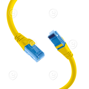 RJ45 Patch cable U/UTP, Cat.6A, LSZH,Premium, 500MHz, 0,5m, yellow