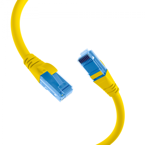 RJ45 Patch cable U/UTP, Cat.6A, LSZH,Premium, 500MHz, 1,0m, yellow