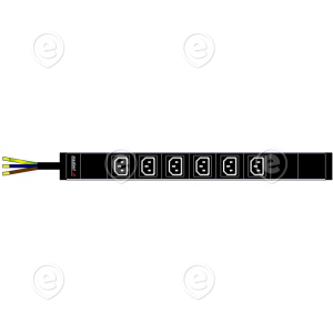 PDU 6xC13, cord 5m , without plug    