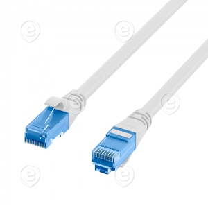 RJ45 Patch cable U/UTP, Cat.6A, LSZH,Premium, 500MHz, 0,15m, white