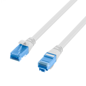 RJ45 Patch cable U/UTP, Cat.6A, LSZH,Premium, 500MHz, 0,25m, white