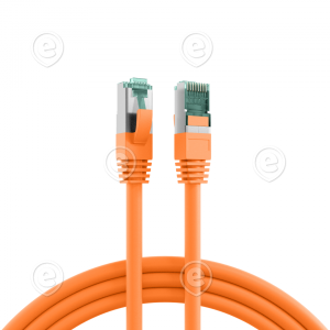 RJ45 Patch cable S/FTP, Cat.6A, LSZH, 0.25m, orange