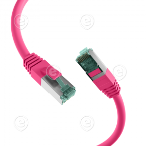 RJ45 Patch cable S/FTP, Cat.6A, LSZH, 2,0m, magenta