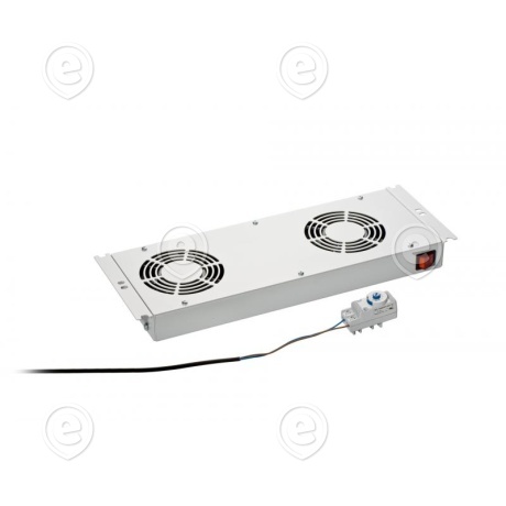  Roof Fan Unit, 2 x Fan, for Network/Server Cabinets   RAL7035   