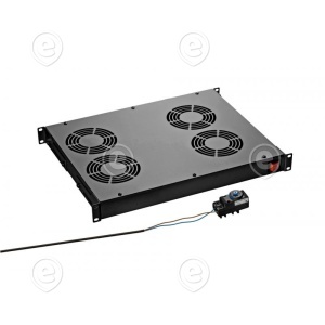  Roof Fan Unit, 4 x Fan, for Network/Server Cabinets   RAL9005   