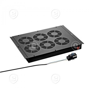  Roof Fan Unit, 6 x Fan, for Network/Server Cabinets   RAL9005   