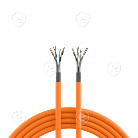 Keerdpaarkaabel INFRALAN® Cat.7 1000MHz AWG23 CPR Cca, S/FTP PIMF , 100m/rull
