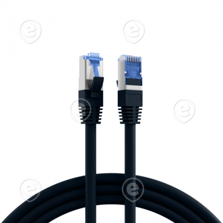 Vahekaabel CAT6A S/FTP 10G 7,5m (must) Superflex                                                                                                                                    
