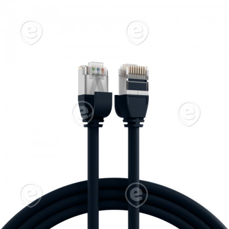 Vahekaabel CAT6A FTP 3,0m must (ultrapehme TPE 4,0mm)