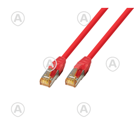 Vahekaabel Cat.6A S/FTP LSOH UltraFlex punane 30.0m