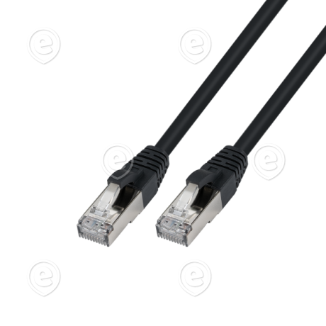 Vahekaabel Cat.6A S/FTP LSOH UltraFlex UL/3P GHMT sertikaat, must 2,0m